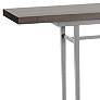 Wick 60"W Vintage Platinum Console Table with Espresso Top