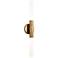 Wick Hilo 23" High Natural Brass 2-Light LED Wall Sconce