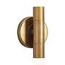 2_Wick Hilo 23" High Natural Brass 2-Light LED Wall Sconce more views