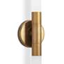 3_Wick Hilo 23" High Natural Brass 2-Light LED Wall Sconce more views
