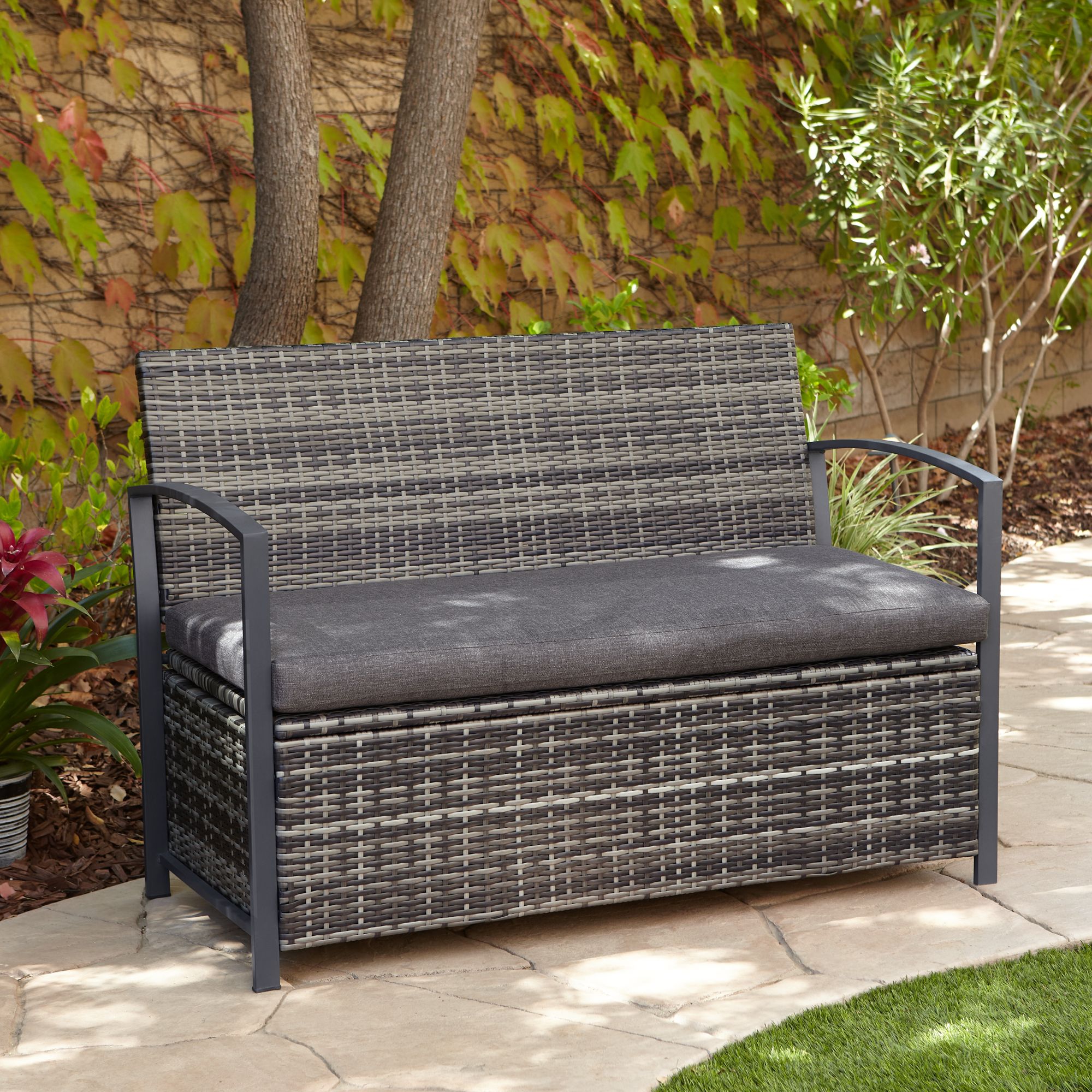 garden storage bench argos