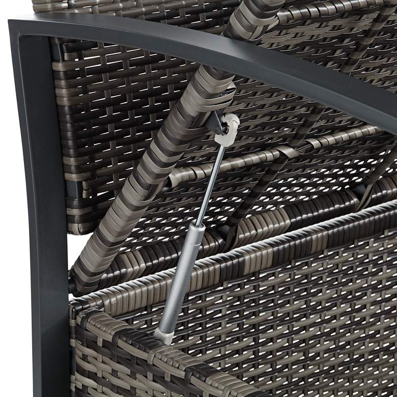 Image 6 Wicker 47 1/2" Wide Bronze Outdoor Storage Bench more views