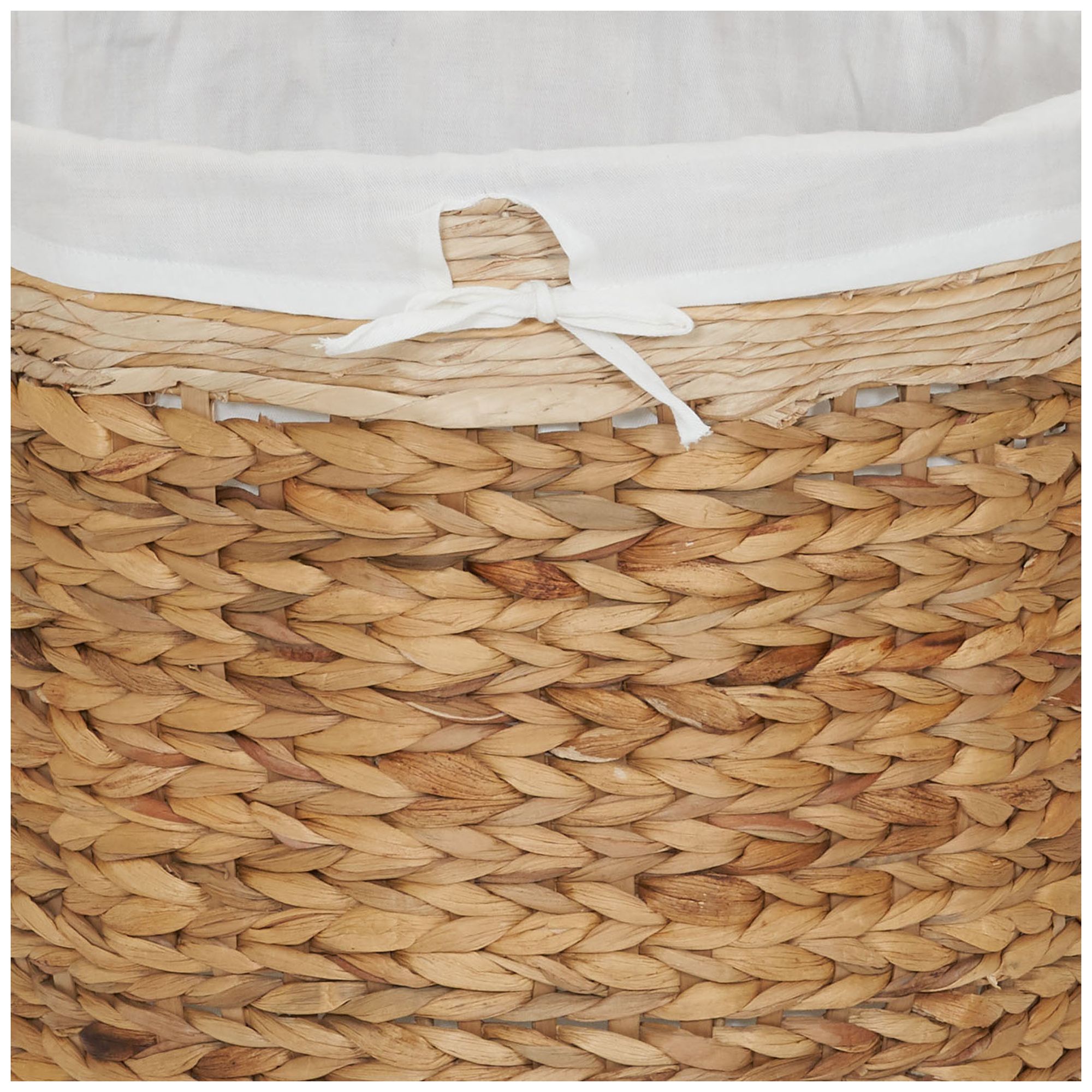 Image 4 Wicker Basket Laundry Hamper with Liner more views