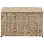 3_Wicker Chest, Decorative Seagrass Storage Chest for Home Organization more views