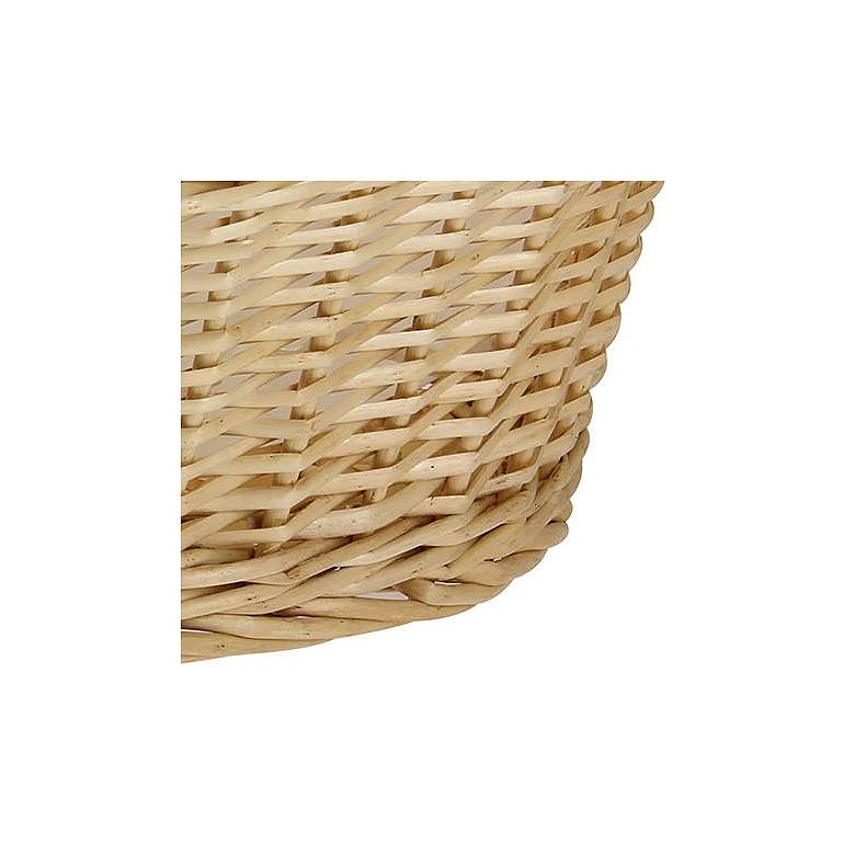 Image 3 Wicker Laundry Basket with Handles, Handwoven Willow, Removable Liner more views