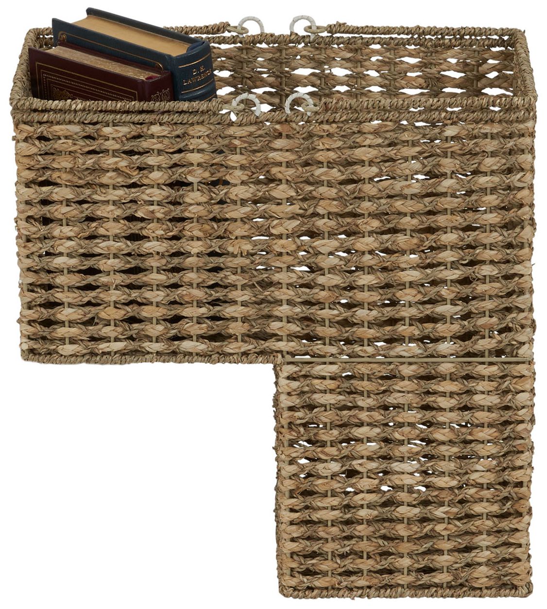 Image 5 Wicker Stair Basket with Handles, Transport Items from Floor to Floor more views