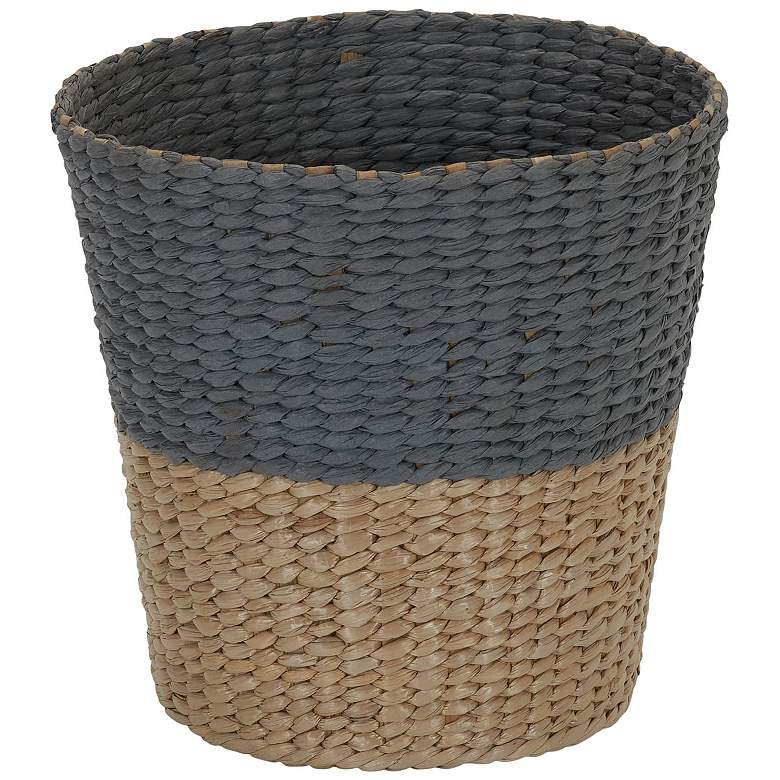 Image 2 Wicker Waste Basket, 2-tone Waste Bin