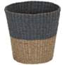 2_Wicker Waste Basket, 2-tone Waste Bin