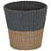 Wicker Waste Basket, 2-tone Waste Bin