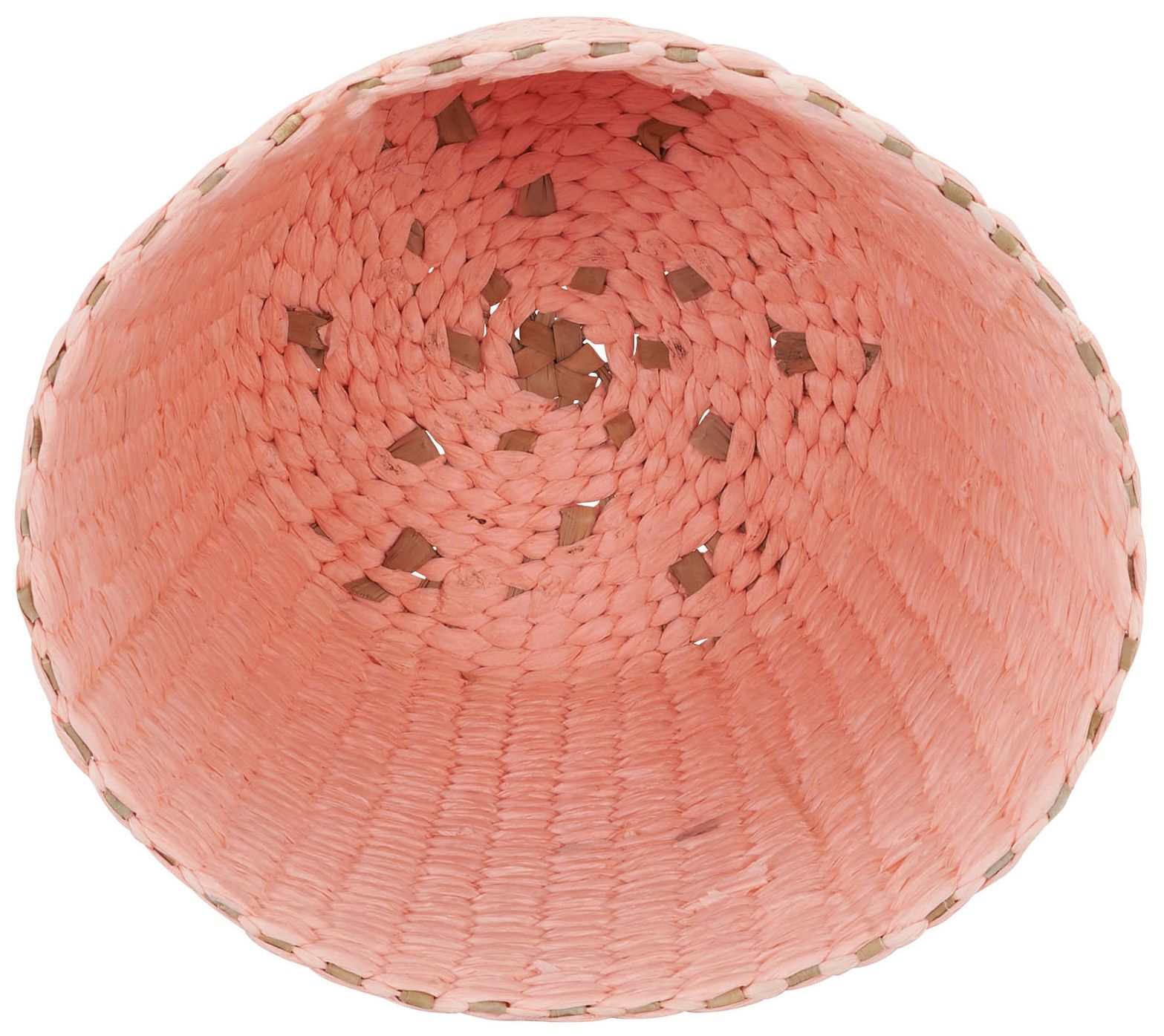 Image 5 Wicker Waste Basket, Pink Waste Bin more views