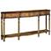 Wickford 4 Drawer Antique Brown Console Table