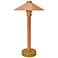 Wide China Hat 16 1/2" High Natural Copper LED Area Light