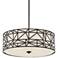 Widmore 21" Wide Bronze Abstract Graphic 4-Light Pendant