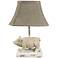 Wilber the Pig 12" High White Accent Table Lamp