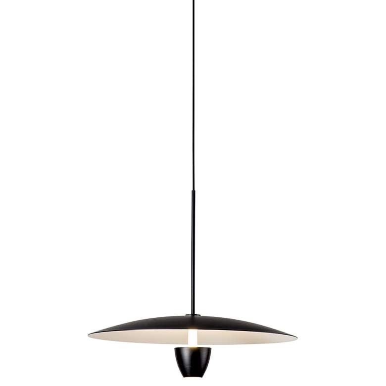 Image 1 Wilbur 15 3/4" Wide Matte Black LED Pendant Light