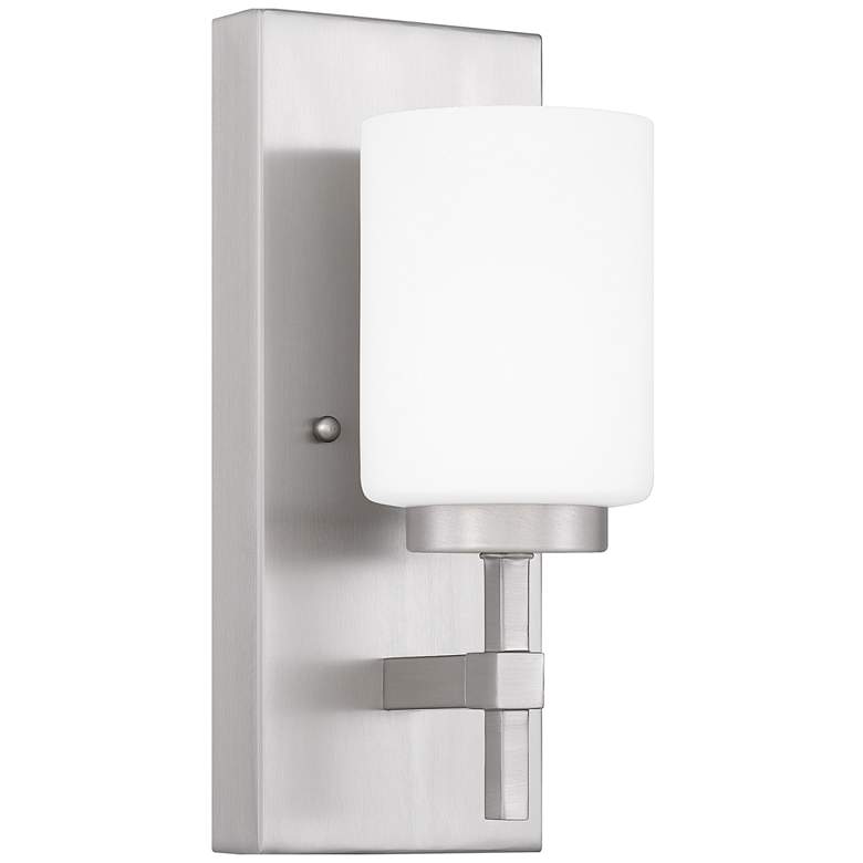 Image 1 Wilburn 1-Light Integrated LED Brushed Nickel Wall Sconce
