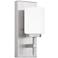 Wilburn 1-Light Integrated LED Brushed Nickel Wall Sconce