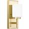Wilburn 1-Light Integrated LED Satin Brass Wall Sconce