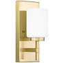 Wilburn 1-Light Integrated LED Satin Brass Wall Sconce