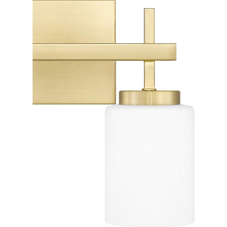 Image 4 Wilburn 2-Light Integrated LED Satin Brass Vanity Light more views