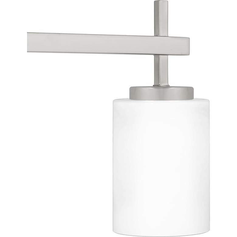 Image 4 Wilburn 3-Light Integrated LED Brushed Nickel Vanity Light more views