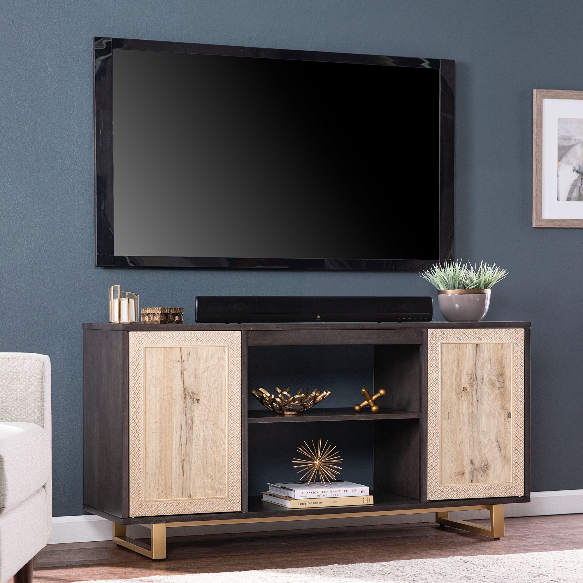 Dark deals media console