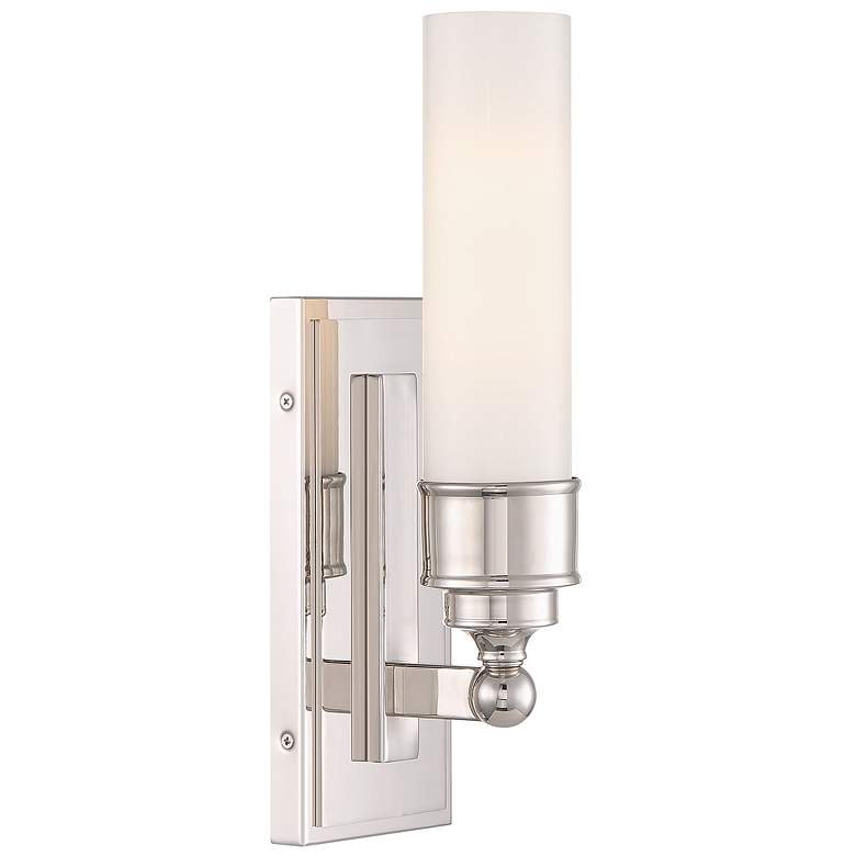 Image 1 Wilcox 1 Light Polished Nickel Sconce