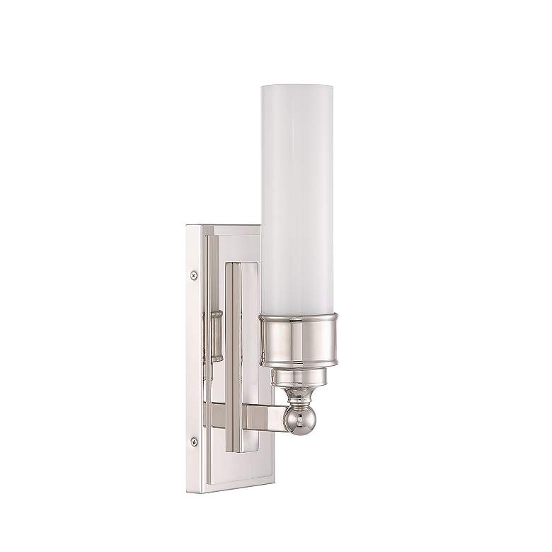 Image 2 Wilcox 1 Light Polished Nickel Sconce more views