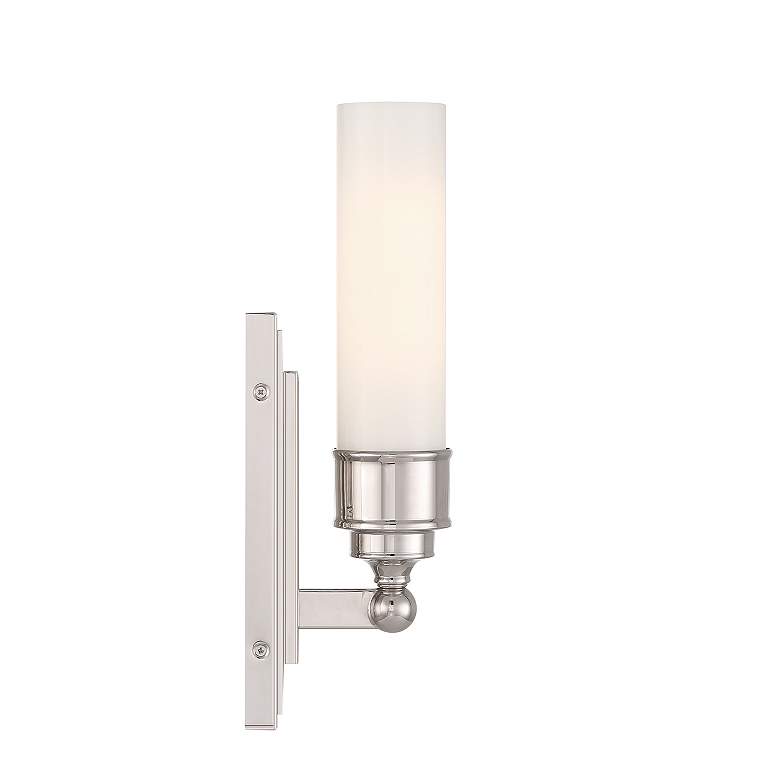 Image 5 Wilcox 1 Light Polished Nickel Sconce more views