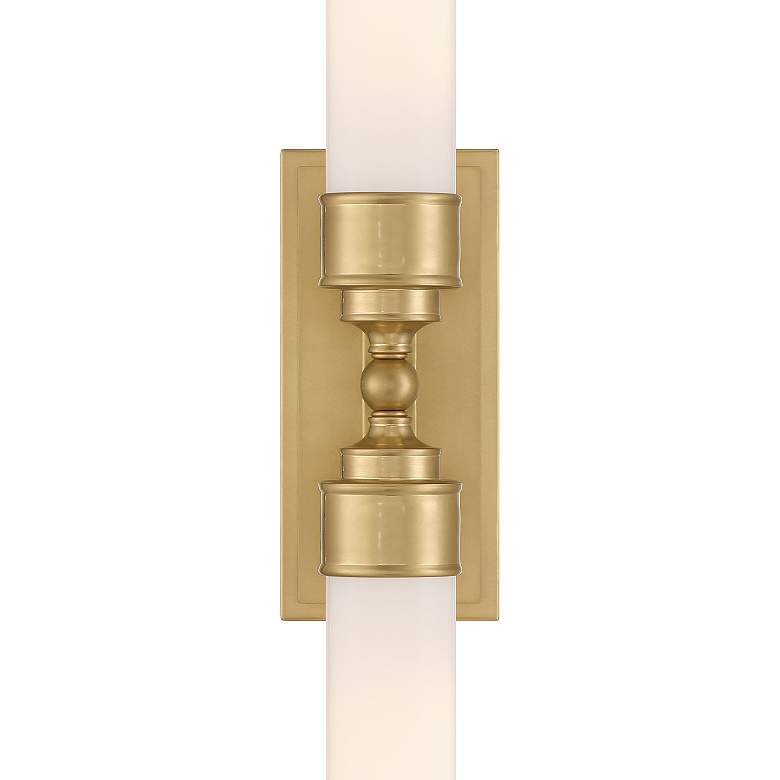 Image 2 Wilcox 2 Light Aged Brass Sconce more views