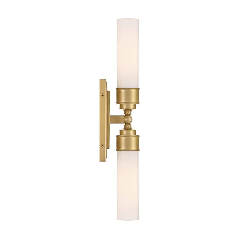 Image 3 Wilcox 2 Light Aged Brass Sconce more views