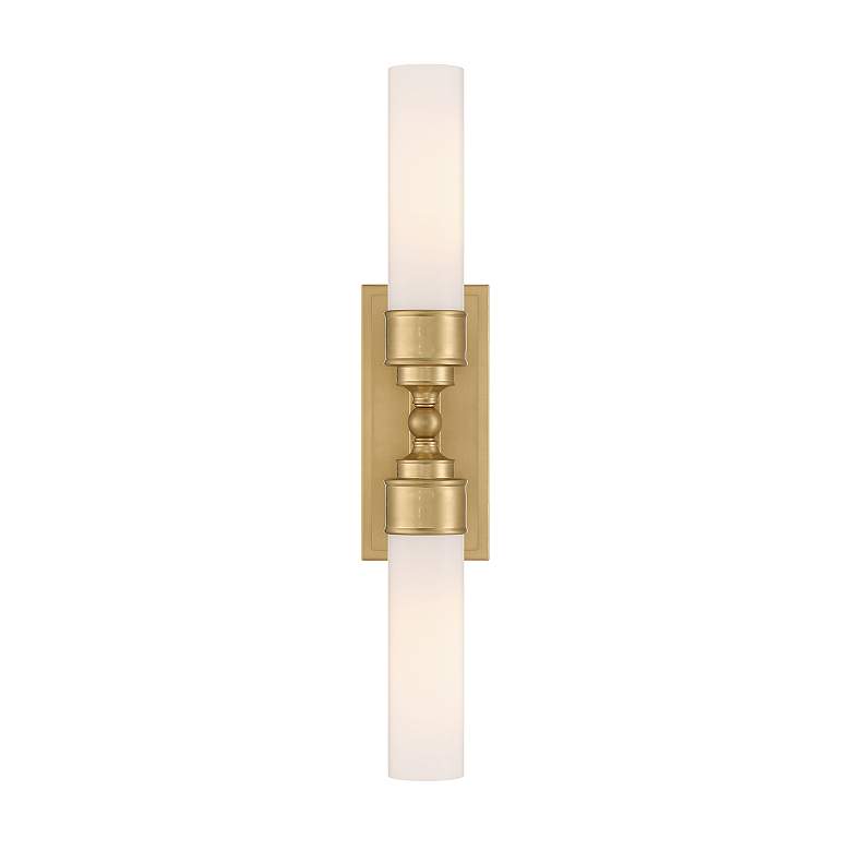 Image 6 Wilcox 2 Light Aged Brass Sconce more views