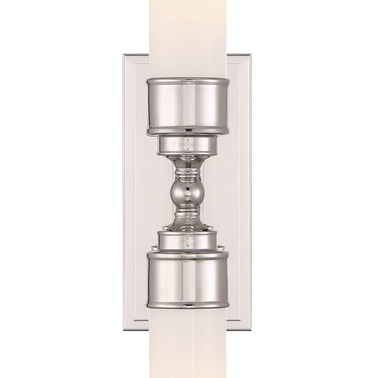 Image 4 Wilcox 25" High Polished Nickel 2-Light LED Wall Sconce more views