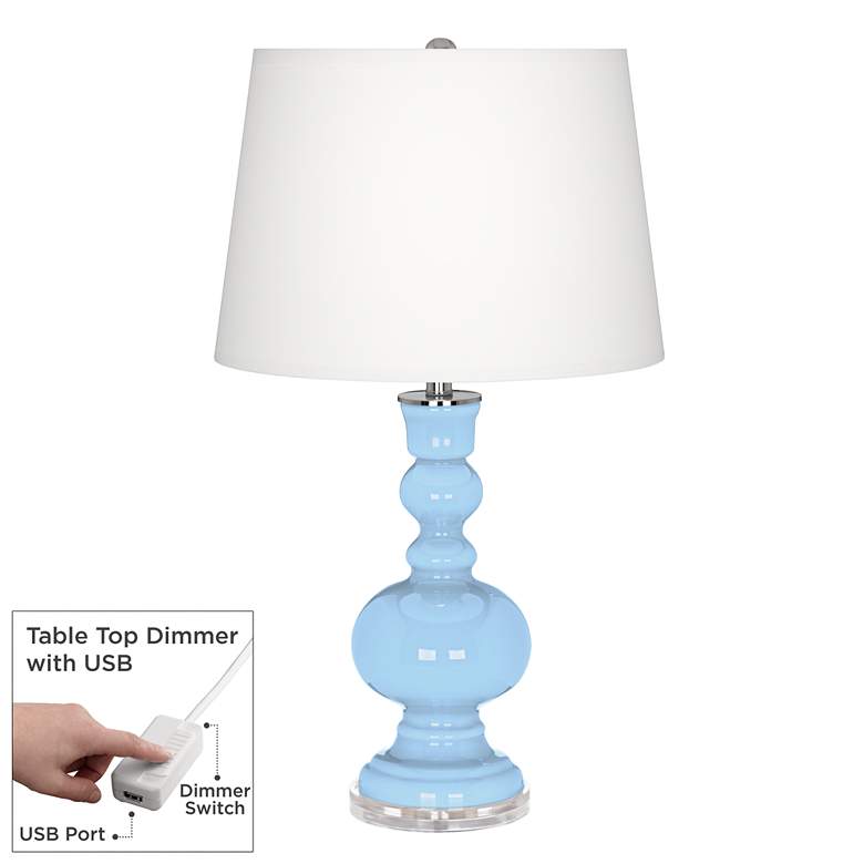 Wild Blue Yonder Apothecary Table Lamp with Dimmer