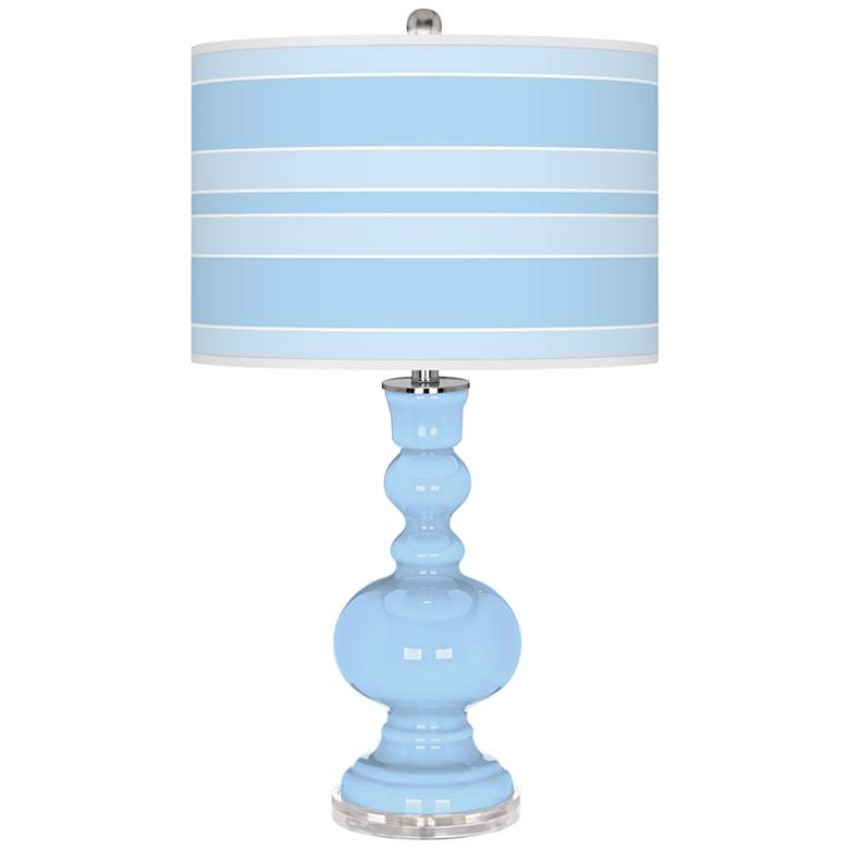 Image 1 Wild Blue Yonder Bold Stripe Apothecary Table Lamp