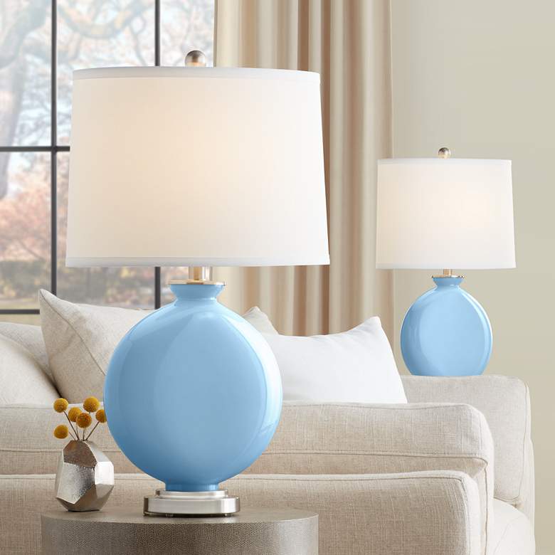Image 1 Wild Blue Yonder Carrie Table Lamps Set of 2 from Color Plus