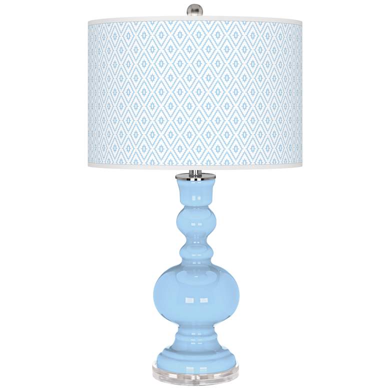 Image 1 Wild Blue Yonder Diamonds Apothecary Table Lamp