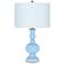 Wild Blue Yonder Diamonds Apothecary Table Lamp