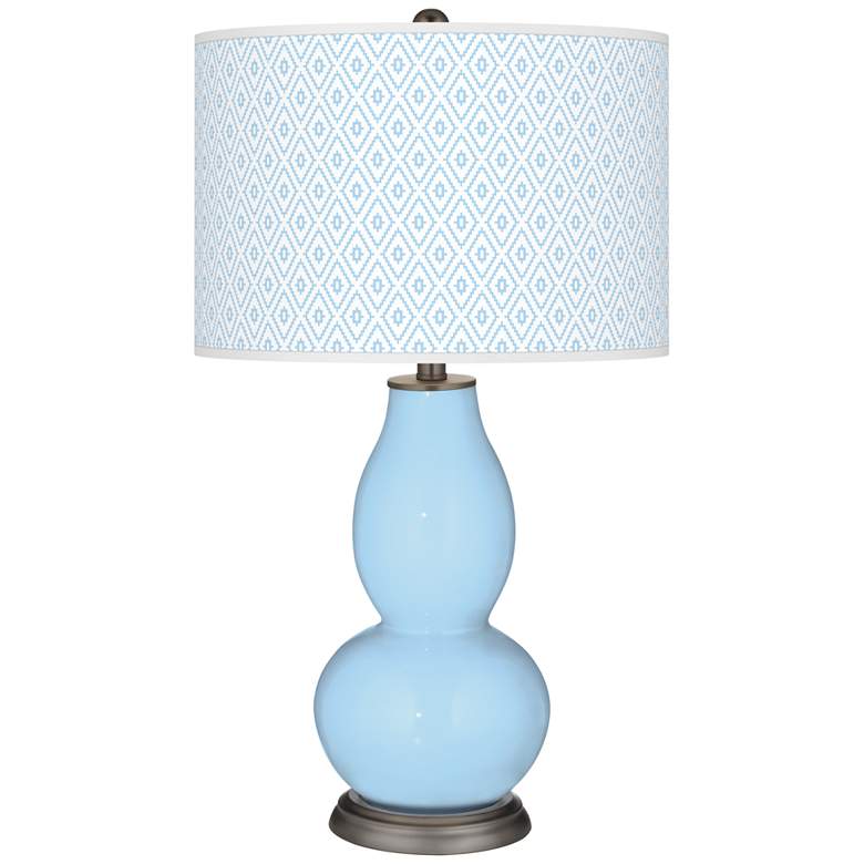 Image 1 Wild Blue Yonder Diamonds Double Gourd Table Lamp