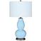 Wild Blue Yonder Diamonds Double Gourd Table Lamp
