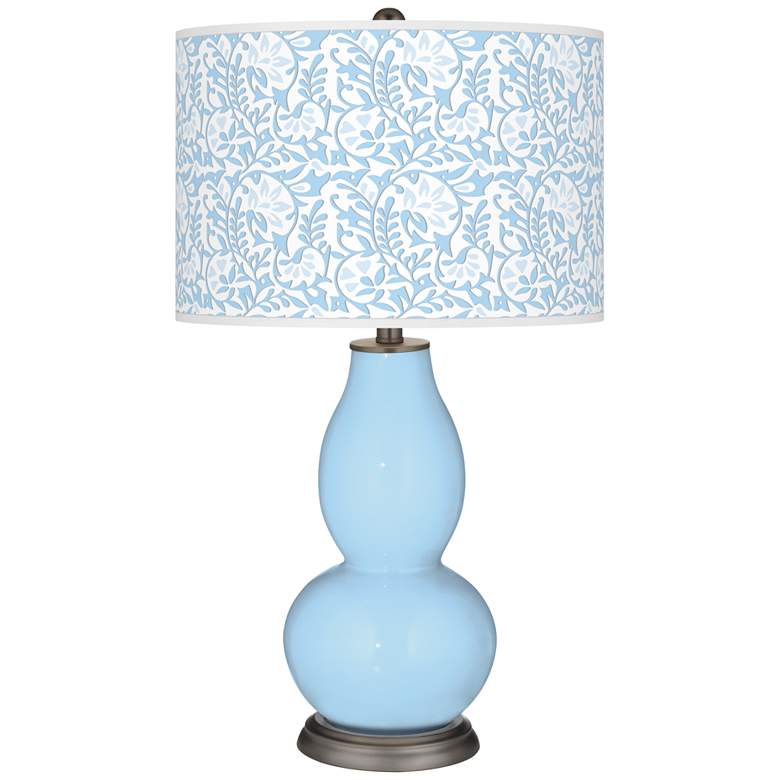 Image 1 Wild Blue Yonder Gardenia Double Gourd Table Lamp