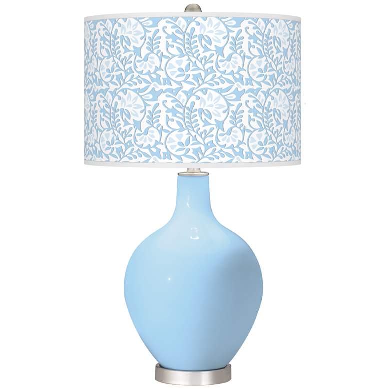 Image 1 Wild Blue Yonder Gardenia Ovo Table Lamp
