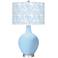 Wild Blue Yonder Gardenia Ovo Table Lamp