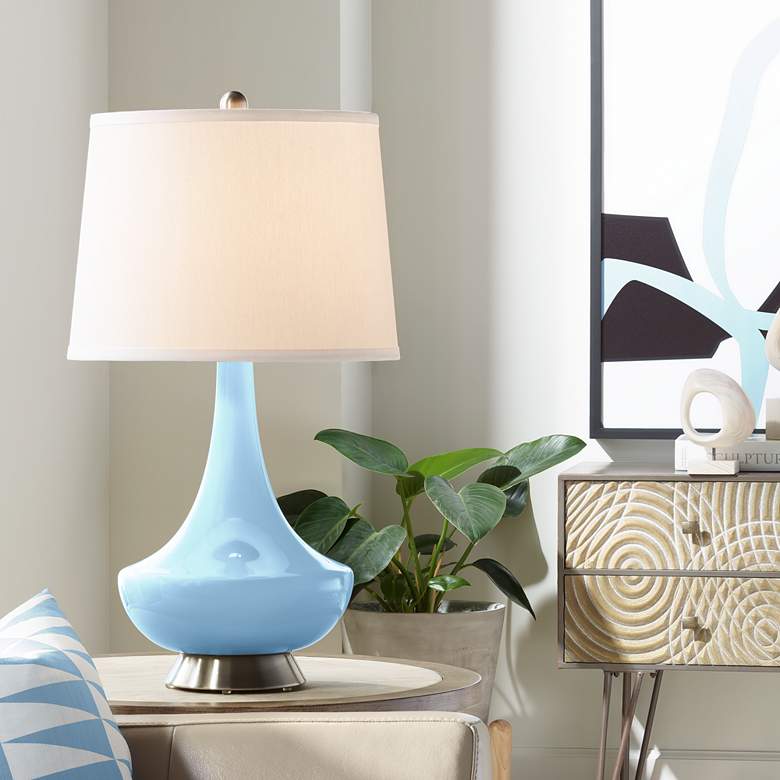 Image 1 Wild Blue Yonder Gillan Glass Table Lamp