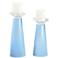 Wild Blue Yonder Glass Candle Holders from Color Plus