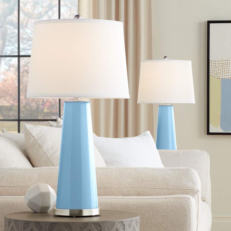Image 1 Wild Blue Yonder Leo Table Lamps Set of 2 from Color Plus