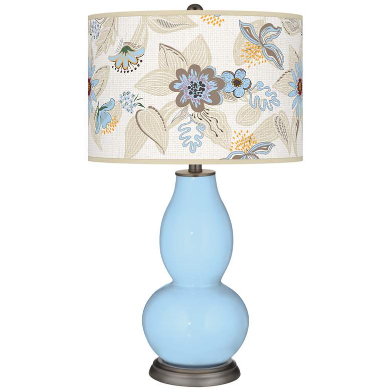 Image 1 Wild Blue Yonder Mid-Summer Double Gourd Table Lamp