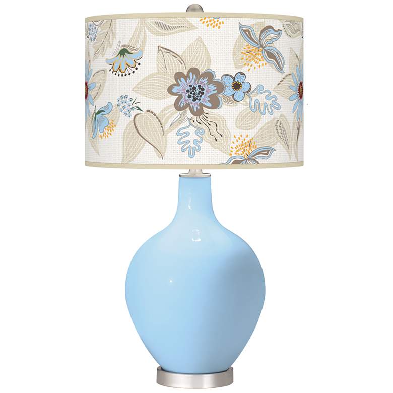 Image 1 Wild Blue Yonder Mid-Summer Ovo Table Lamp