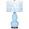 Wild Blue Yonder Mosaic Double Gourd Table Lamp