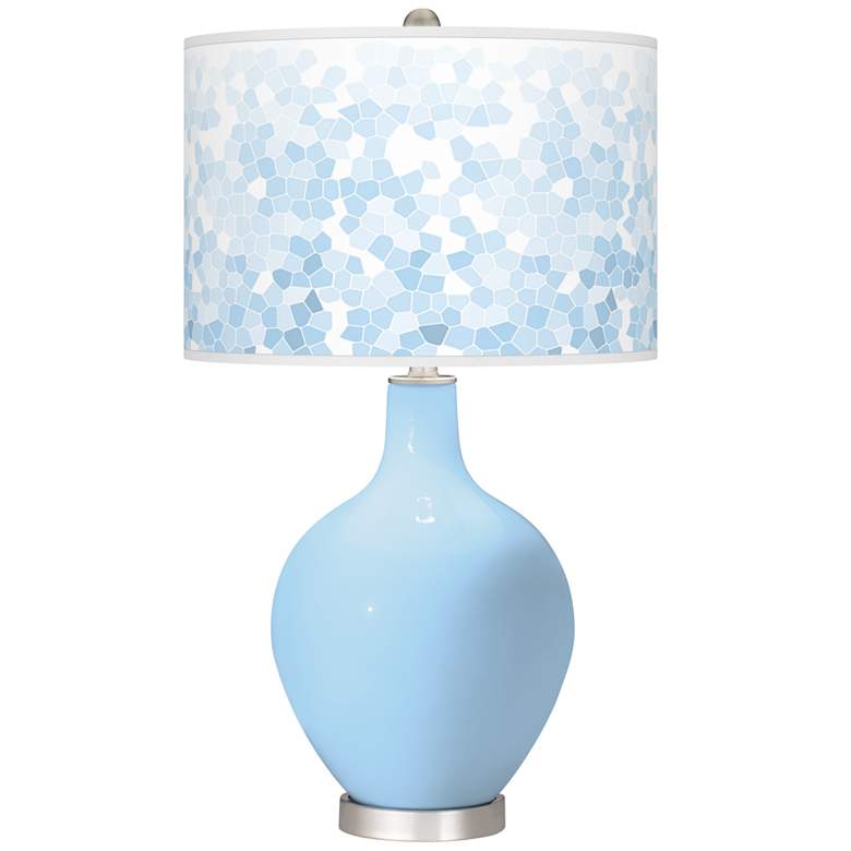 Image 1 Wild Blue Yonder Mosaic Ovo Table Lamp
